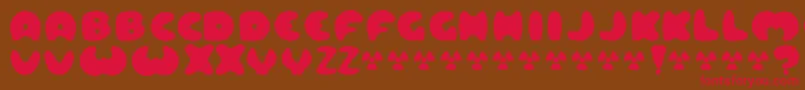 Lard ffy Font – Red Fonts on Brown Background