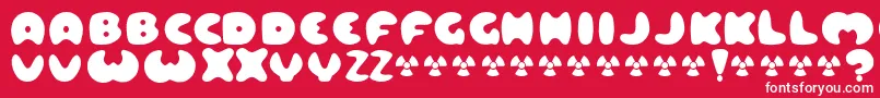 Lard ffy Font – White Fonts on Red Background