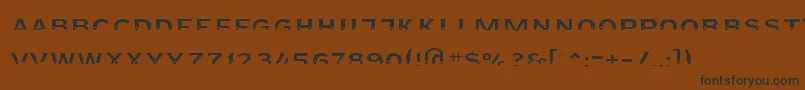 Czcionka Agreloyint3 – czarne czcionki na brązowym tle