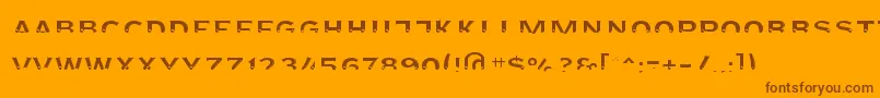 Agreloyint3 Font – Brown Fonts on Orange Background