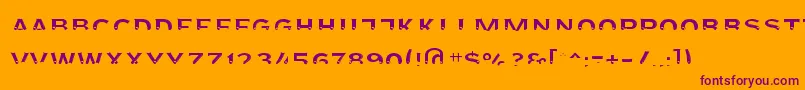 Agreloyint3 Font – Purple Fonts on Orange Background
