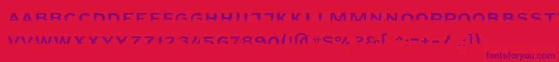 Agreloyint3 Font – Purple Fonts on Red Background