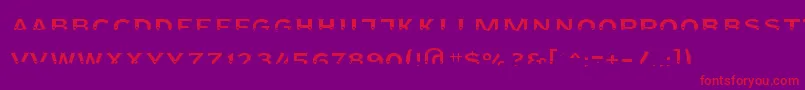 Agreloyint3 Font – Red Fonts on Purple Background