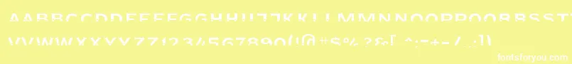 フォントAgreloyint3 – 黄色い背景に白い文字