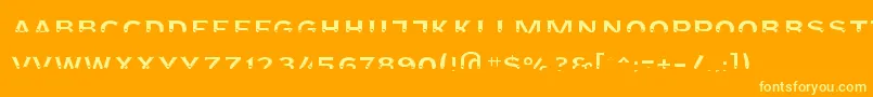 Agreloyint3 Font – Yellow Fonts on Orange Background