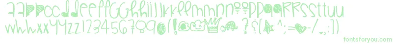 Gorgeousflaws-Schriftart – Grüne Schriften