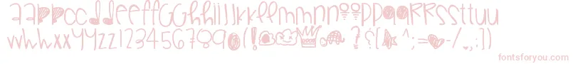 Więcej informacji o czcionce Gorgeousflaws Czcionka Gorgeousflaws – różowe czcionki