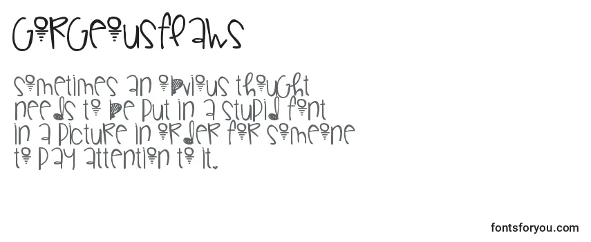 Обзор шрифта Gorgeousflaws