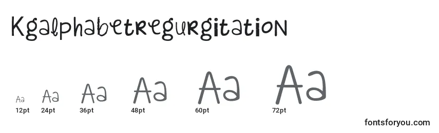 Размеры шрифта Kgalphabetregurgitation