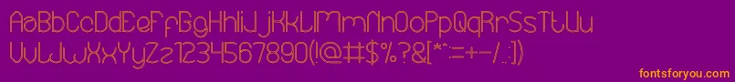 Подробнее о шрифте EssentialArrangementHollow Шрифт EssentialArrangementHollow – оранжевые шрифты на фиолетовом фоне