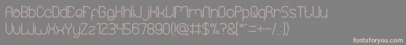 EssentialArrangementHollow Font – Pink Fonts on Gray Background
