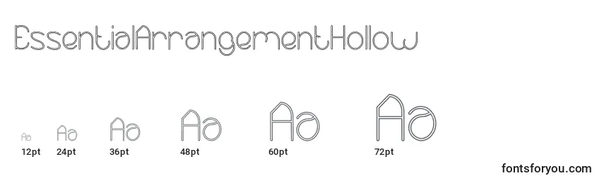 EssentialArrangementHollow-fontin koot