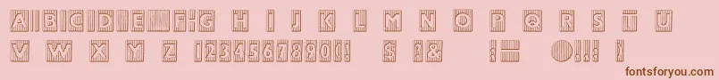 BadbaltimoreBeveled Font – Brown Fonts on Pink Background