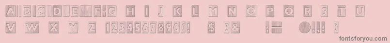 BadbaltimoreBeveled Font – Gray Fonts on Pink Background