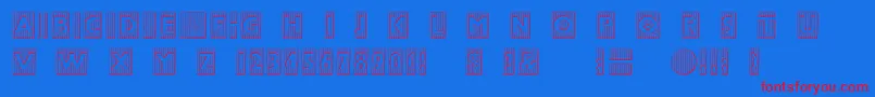 BadbaltimoreBeveled Font – Red Fonts on Blue Background