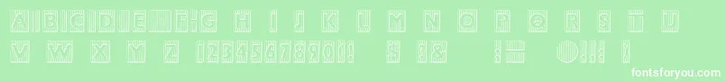 BadbaltimoreBeveled Font – White Fonts on Green Background