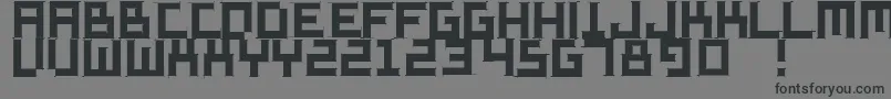 Шрифт Sketchiquab – чёрные шрифты на сером фоне