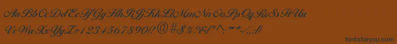 BallantinesRegular Font – Black Fonts on Brown Background