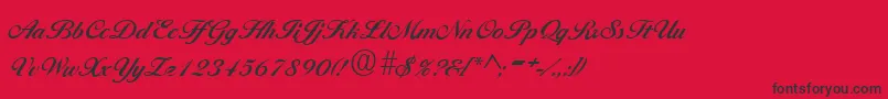 BallantinesRegular Font – Black Fonts on Red Background