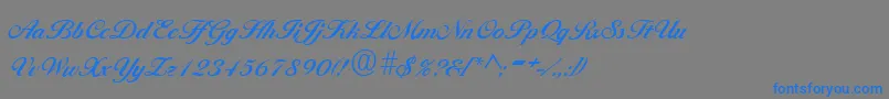 BallantinesRegular Font – Blue Fonts on Gray Background