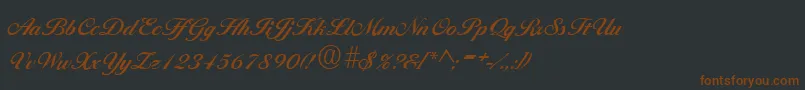 BallantinesRegular Font – Brown Fonts on Black Background