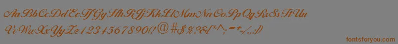 BallantinesRegular Font – Brown Fonts on Gray Background