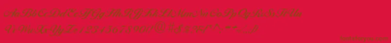 BallantinesRegular Font – Brown Fonts on Red Background