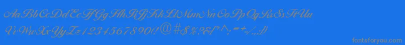 BallantinesRegular Font – Gray Fonts on Blue Background