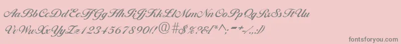 BallantinesRegular Font – Gray Fonts on Pink Background