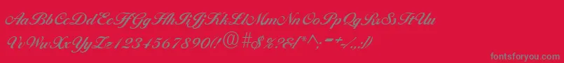 BallantinesRegular Font – Gray Fonts on Red Background