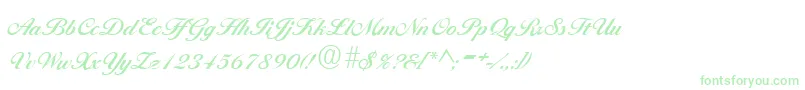 BallantinesRegular Font – Green Fonts on White Background