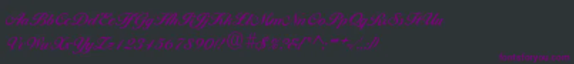 Police BallantinesRegular – polices violettes sur fond noir