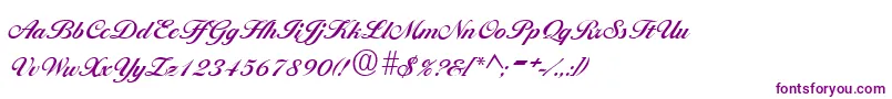BallantinesRegular Font – Purple Fonts on White Background