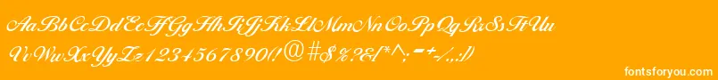BallantinesRegular Font – White Fonts on Orange Background