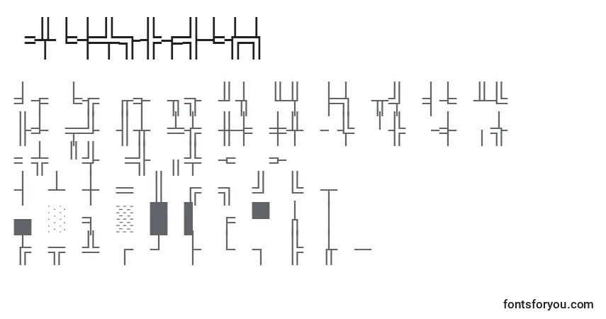 Czcionka WpBoxdrawing – alfabet, cyfry, specjalne znaki
