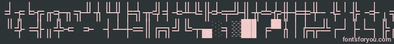 Шрифт WpBoxdrawing – розовые шрифты на чёрном фоне