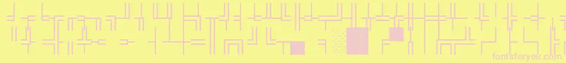 WpBoxdrawing Font – Pink Fonts on Yellow Background