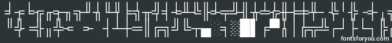 Шрифт WpBoxdrawing – белые шрифты на чёрном фоне
