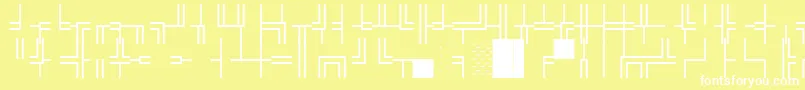 フォントWpBoxdrawing – 黄色い背景に白い文字
