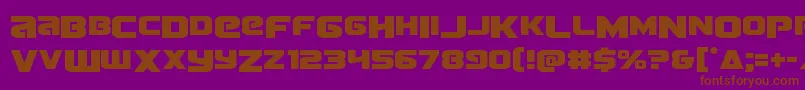 Terrandrop Font – Brown Fonts on Purple Background