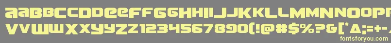 Terrandrop Font – Yellow Fonts on Gray Background