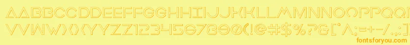 Подробнее о шрифте Earthorbiterout Шрифт Earthorbiterout – оранжевые шрифты на жёлтом фоне