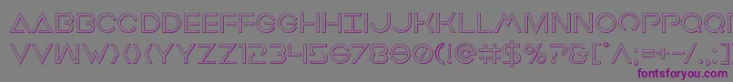 Earthorbiterout Font – Purple Fonts on Gray Background