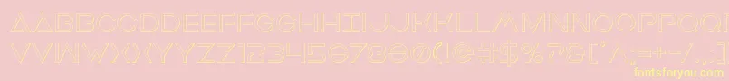 More about Earthorbiterout Font Earthorbiterout Font – Yellow Fonts on Pink Background