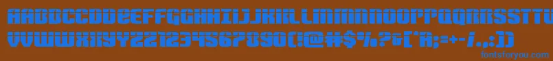 Nightwraithlaser Font – Blue Fonts on Brown Background