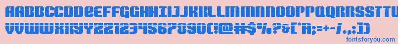 Nightwraithlaser Font – Blue Fonts on Pink Background