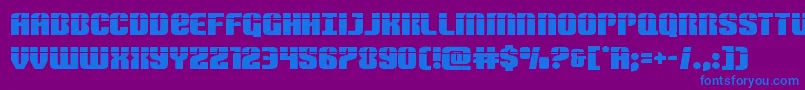 Шрифт Nightwraithlaser – синие шрифты на фиолетовом фоне