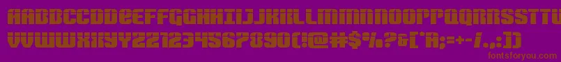 Nightwraithlaser Font – Brown Fonts on Purple Background