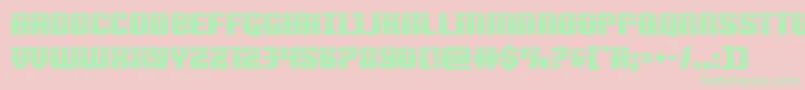 Nightwraithlaser Font – Green Fonts on Pink Background