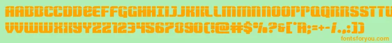 Nightwraithlaser Font – Orange Fonts on Green Background